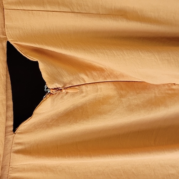 Topshop Sleeveless Tie Waist Wide Leg Jumpsuit Apricot Sz 6 - Picture 10 of 14